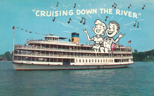 Bob-Lo Island - Old Postcard (newer photo)